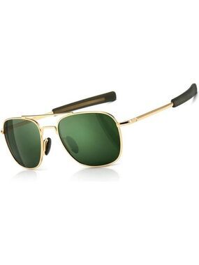 Mens polarized aviator sunglasses pilot military style driving outdoor UV protec